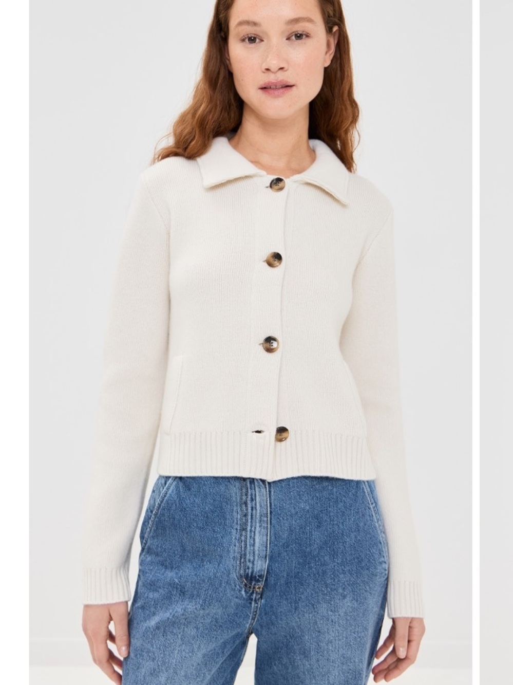 ISO Lisa Yang Lynna Cardigan Cream Size 2